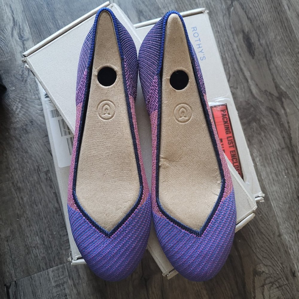 Rothy's Flats Metallic Lilac